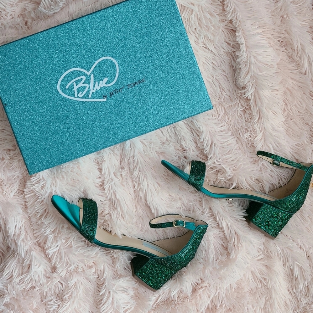 Betsy Johnson Sparkling Block Heels